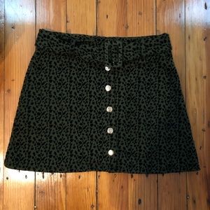 Zara MEDIUM animal print skirt